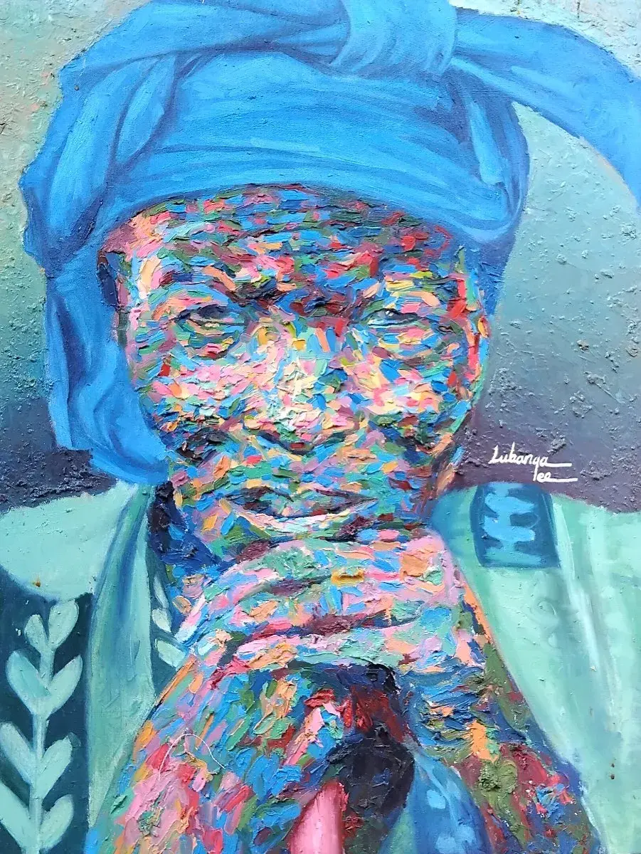 Sweet Like Wine – Original African Woman Portrait Painting | Textured Impasto Wall Art on Canvas