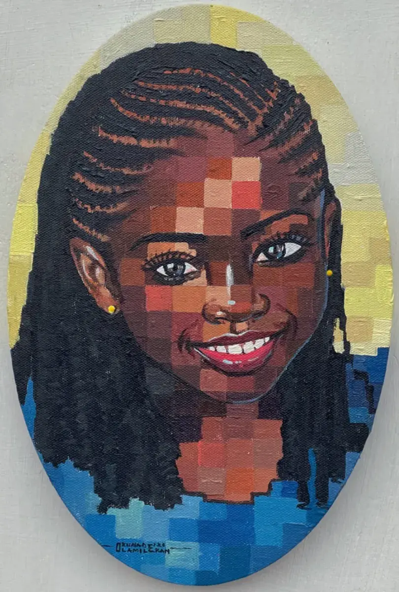 Before We Learned to Worry | Original African Portrait Painting