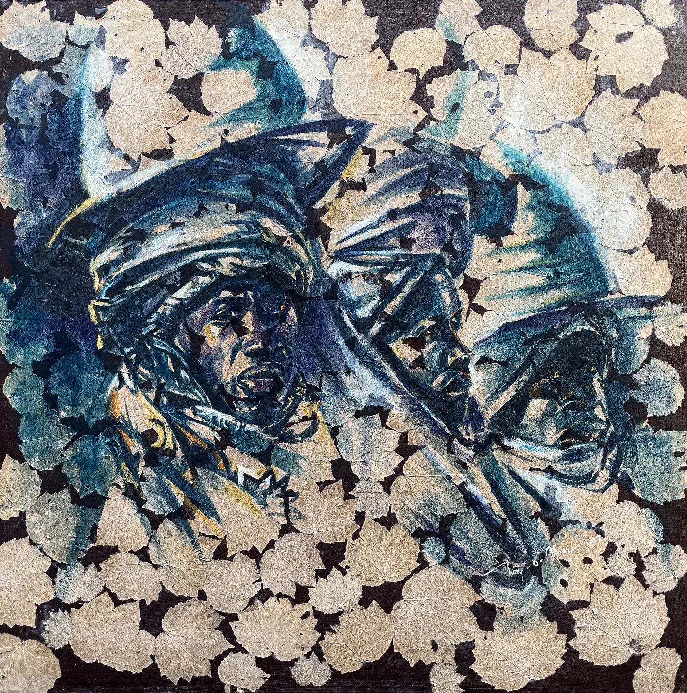 Formation – Original Oil and Mixed Media Painting on Canvas | Hausa Durbar Festival Nigerian Art by Yusuf Olayinka