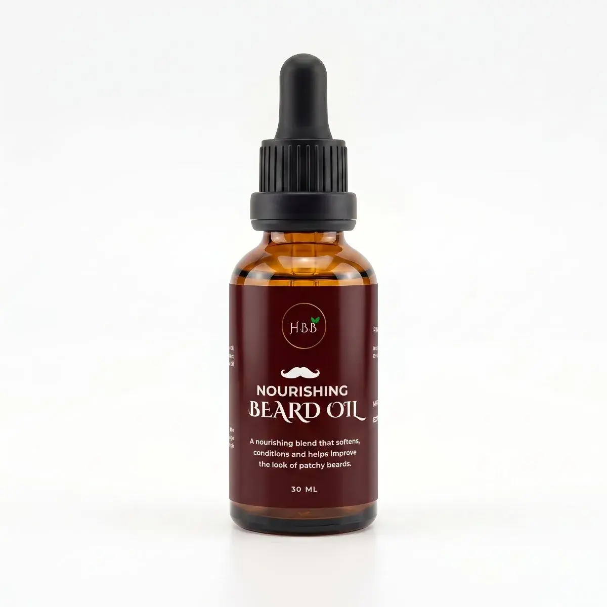 Nourishing Beard Oil, Argan and Jojoba Blend, 30ml