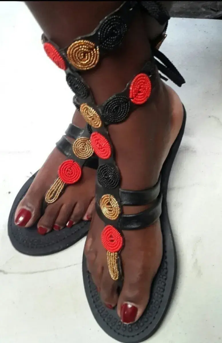 Bohemian Maasai Leather Sandals