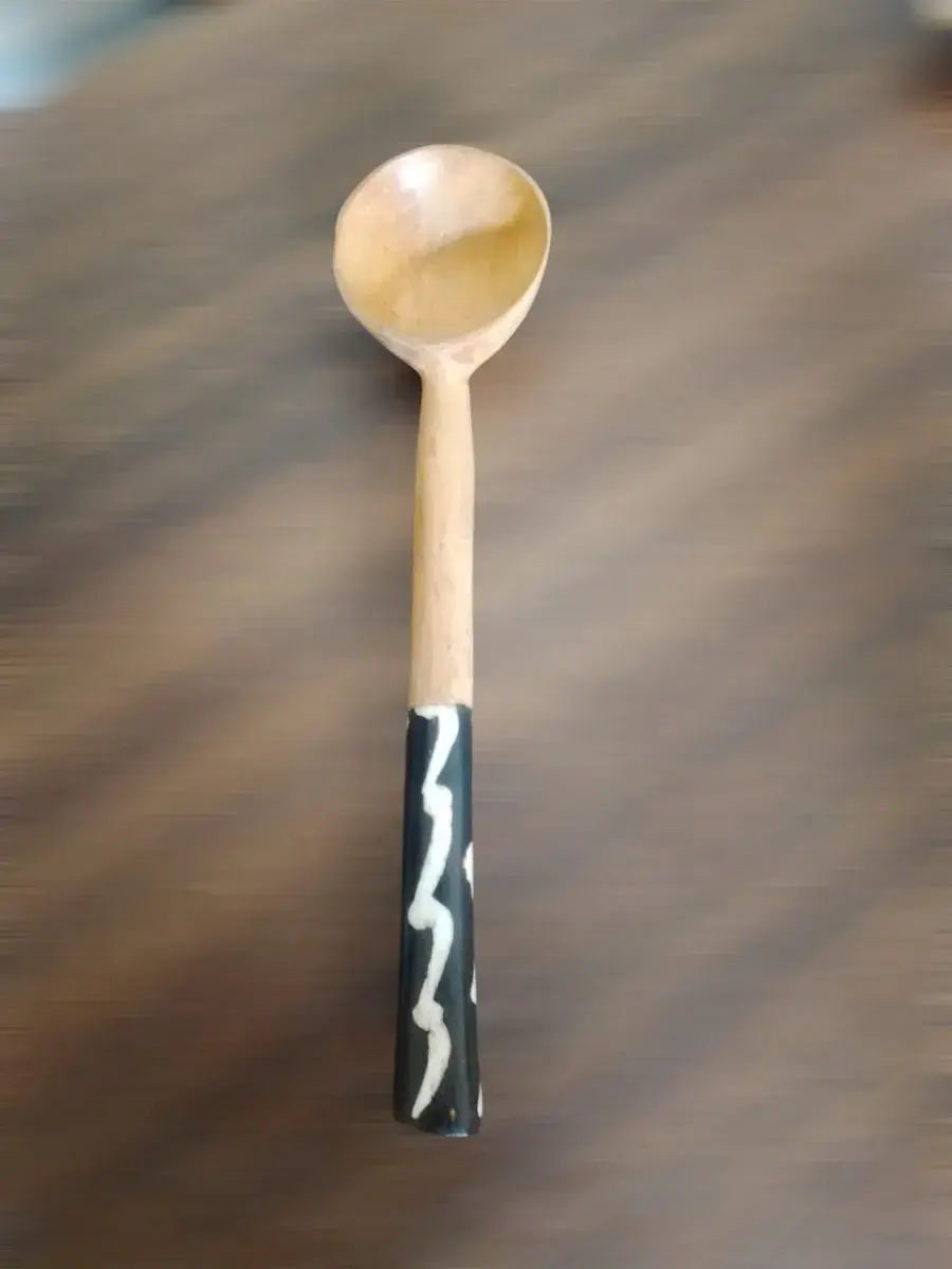 Wooden Spoon, Batik Bone Handle