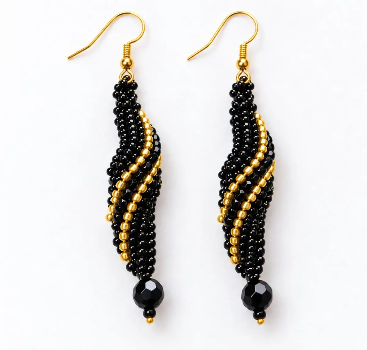 Neema Spiral Beaded Earrings
