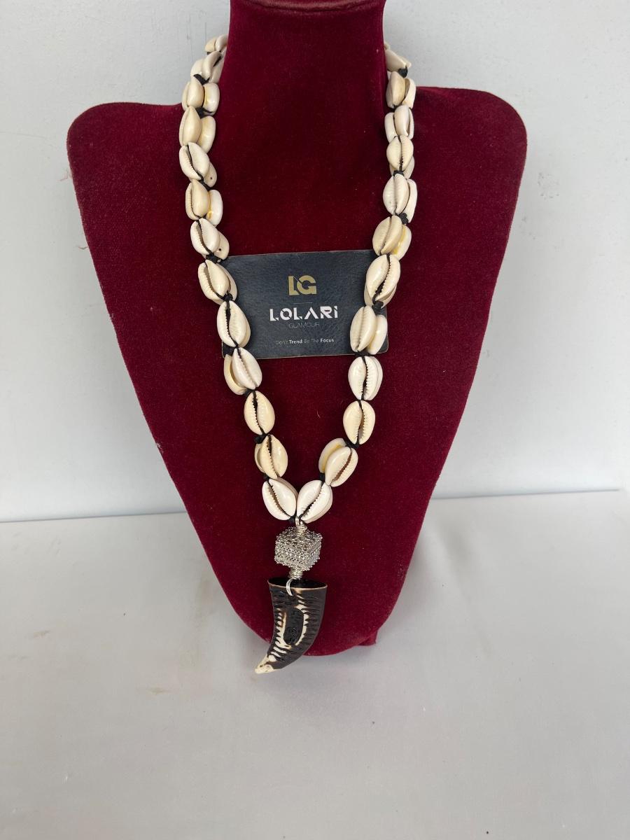 Double strand cowries necklace