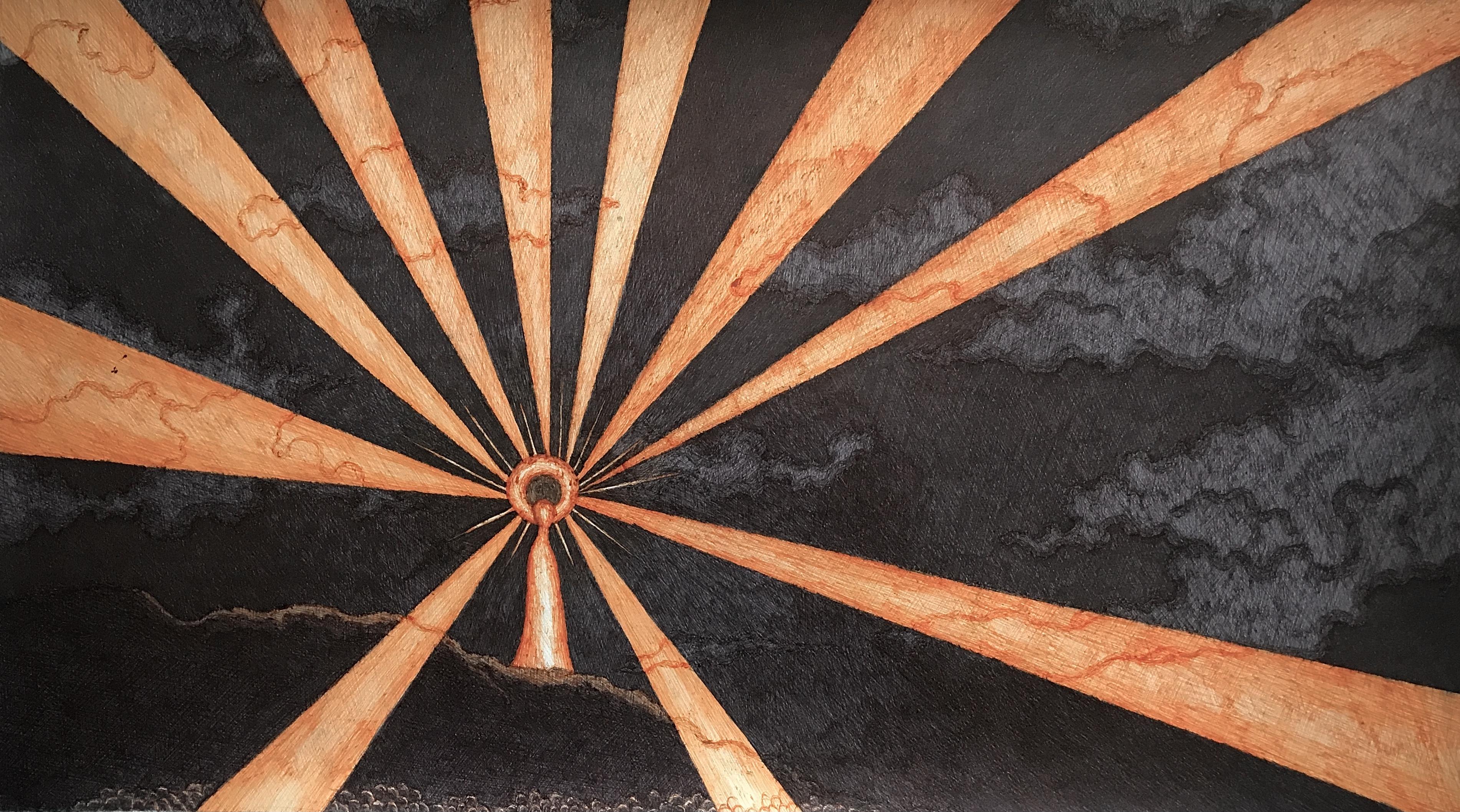 Messiah – Original Ink Drawing on Needlepoint Paper | African Spiritual Art by Art of Chine Kosi