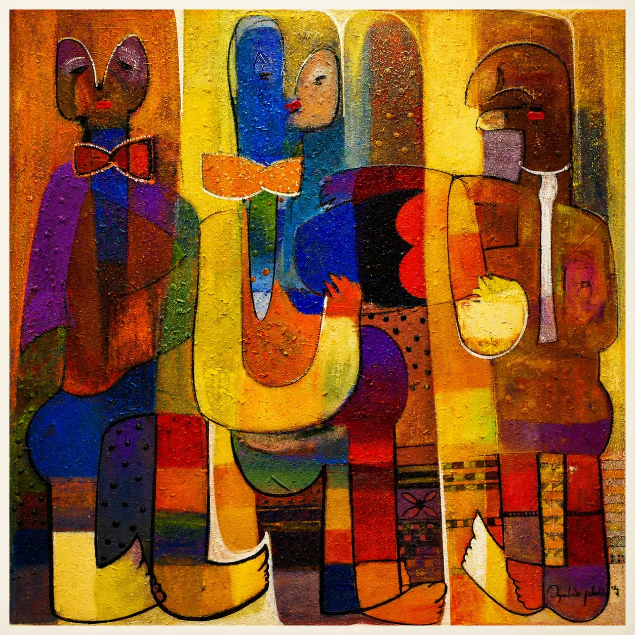 A Love Story African Contemporary Art Print