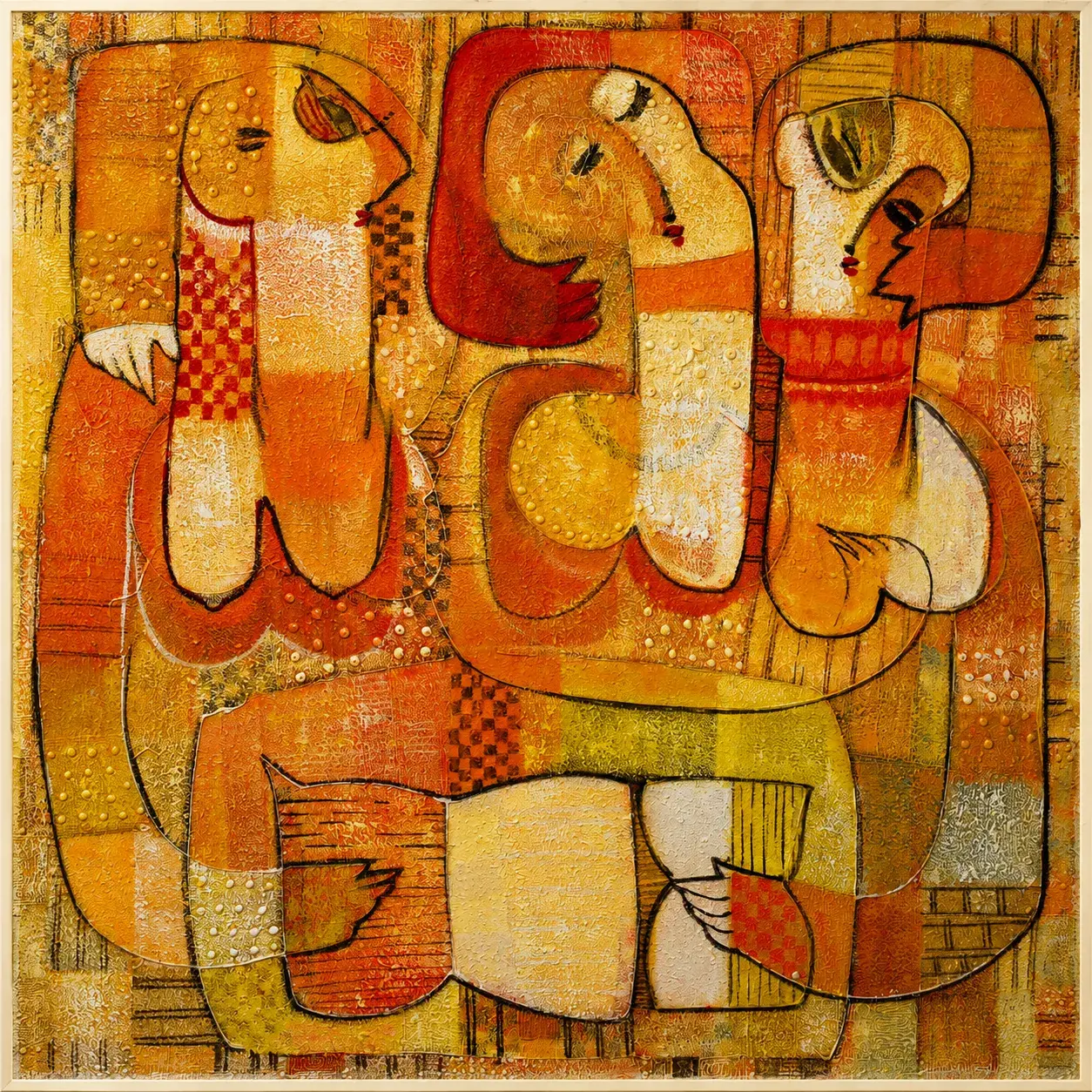 (PRINT) Elegant Dames in Fashion 3 _ Contemporary Nigerian Painting