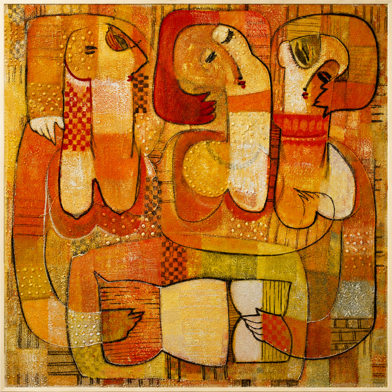 (PRINT) Elegant Dames in Fashion 3 _ Contemporary Nigerian Painting