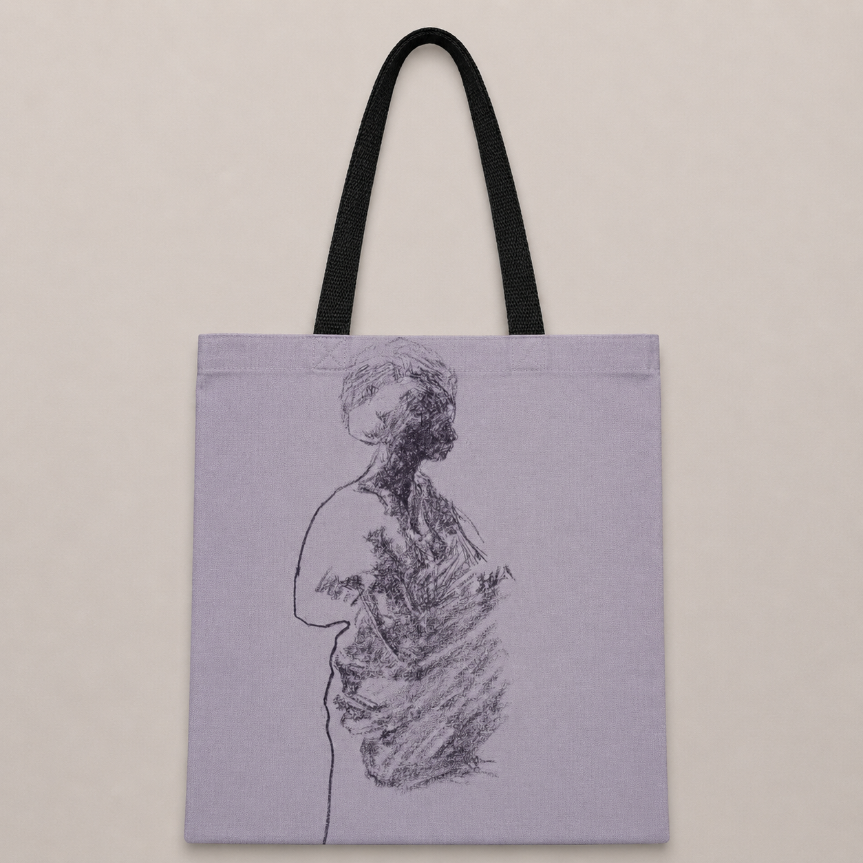 Minimalist Art Print Canvas Tote Bag Set (3 Pack)