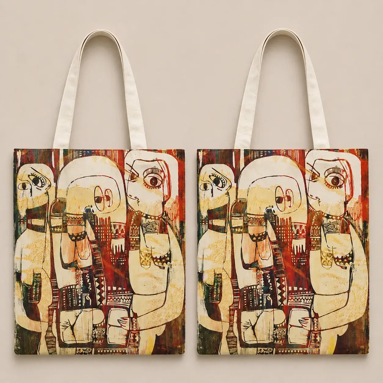 Tote Bag_ minimalist Art print (x3) Unisex Unisex