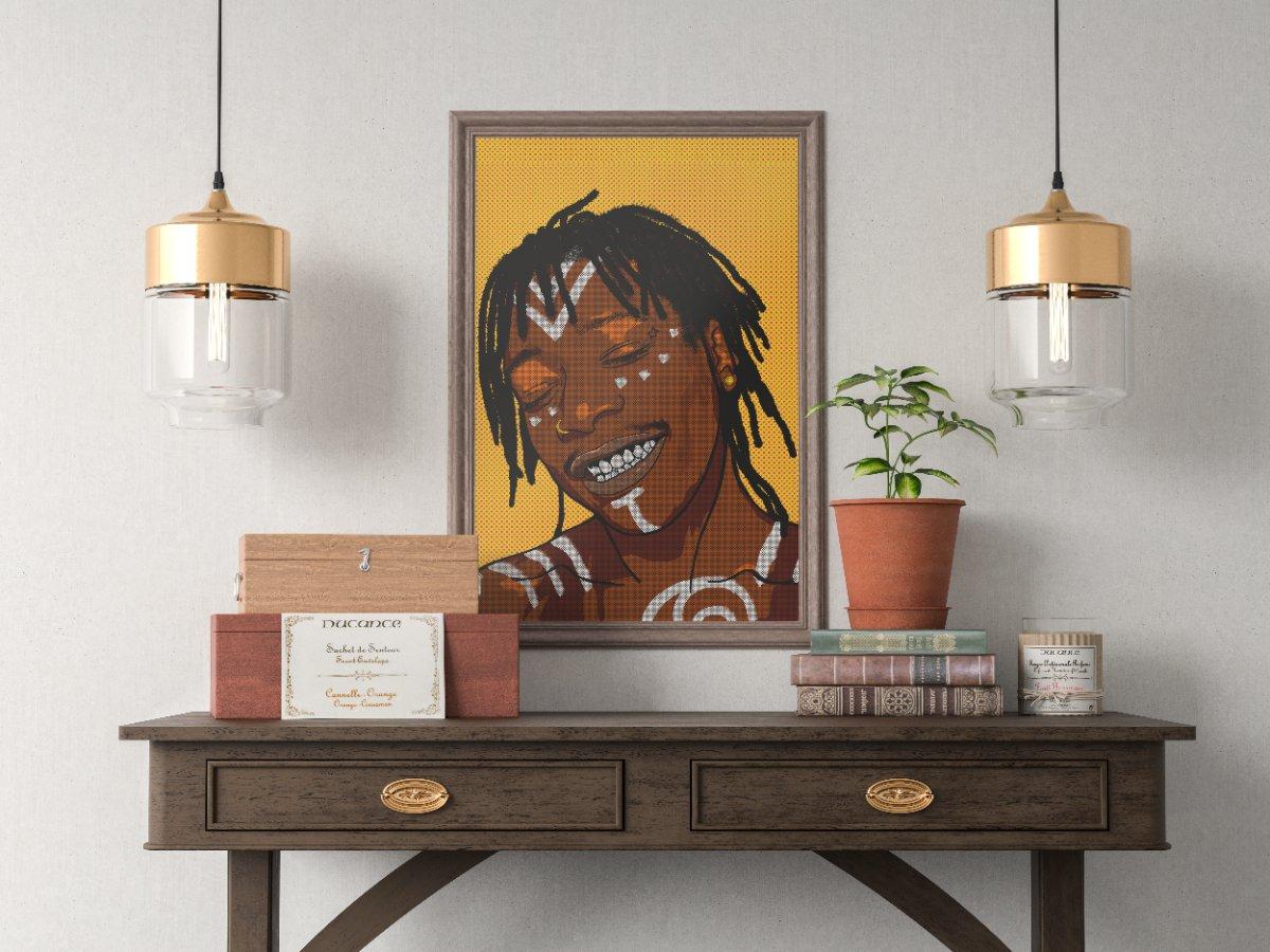Wiz Khalifa portrait A3