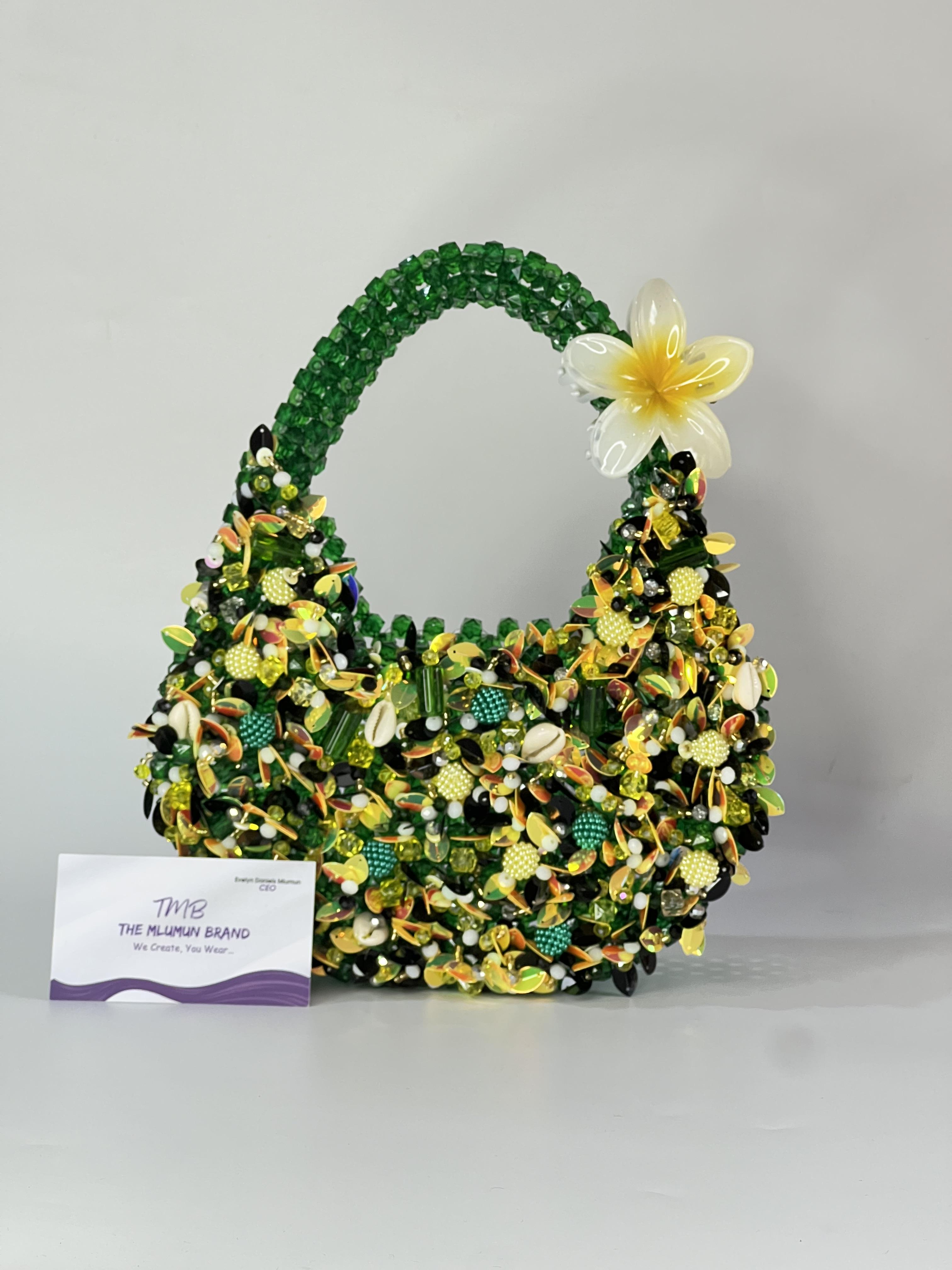 The Adufe Vibrant Handcrafted Floral Bag – Colourful African Artisan Handbag