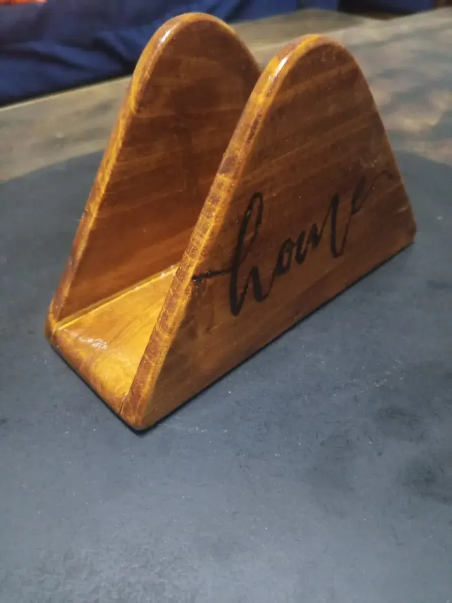 Wooden Serviette Holder