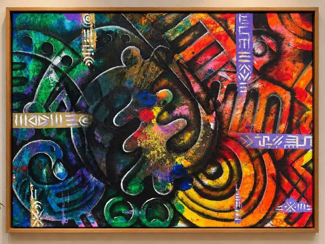 Nsɛnkyerɛnne Adinkra Painting