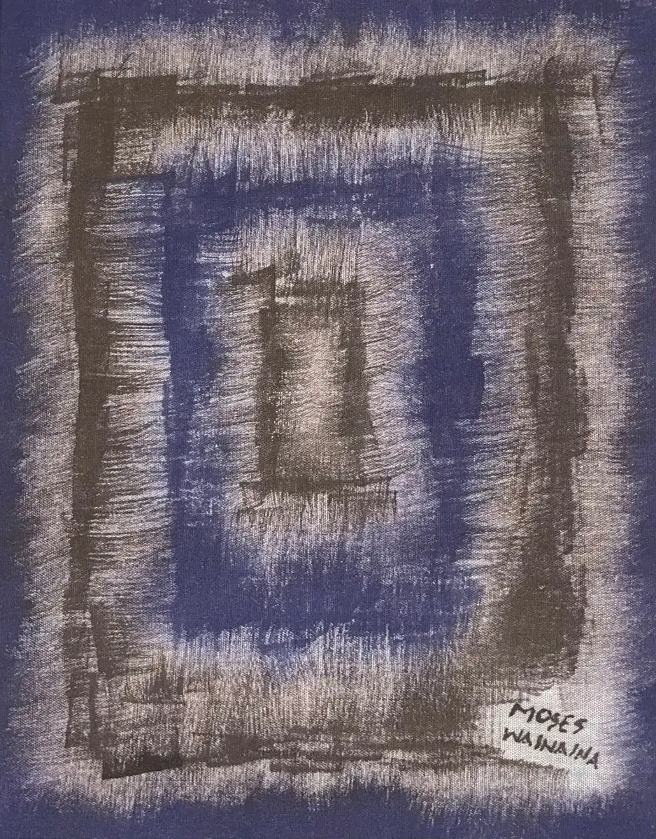 Brushstrokes #1 | Original Abstract Watercolour on Fabric