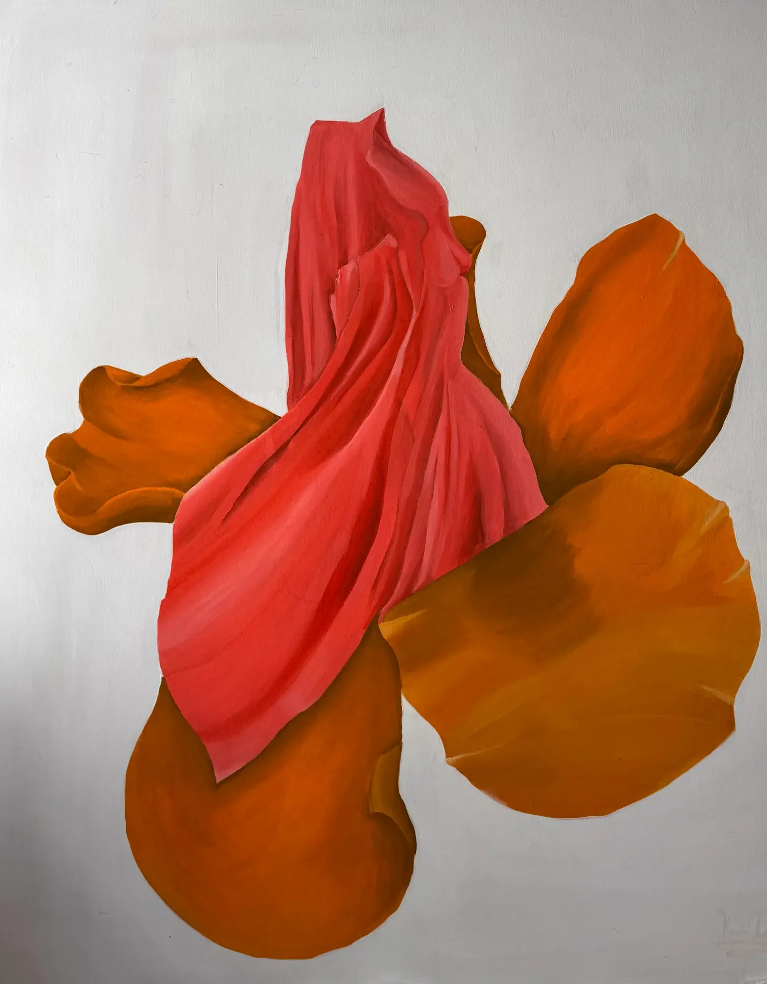 Let Go and Let God, Abstract Oil Painting on Canvas by Nigerian Artist