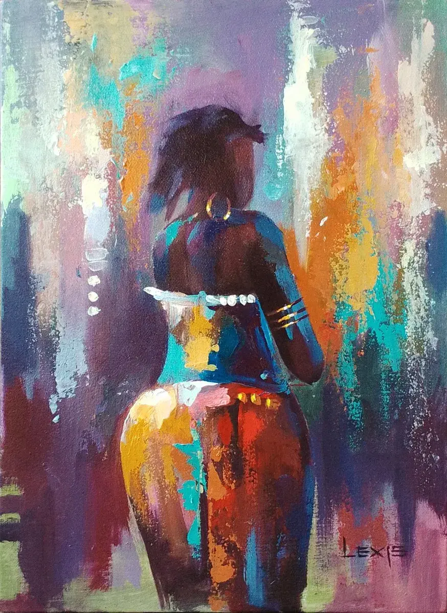Silent Elegance | Original Acrylic Painting, 10x14in
