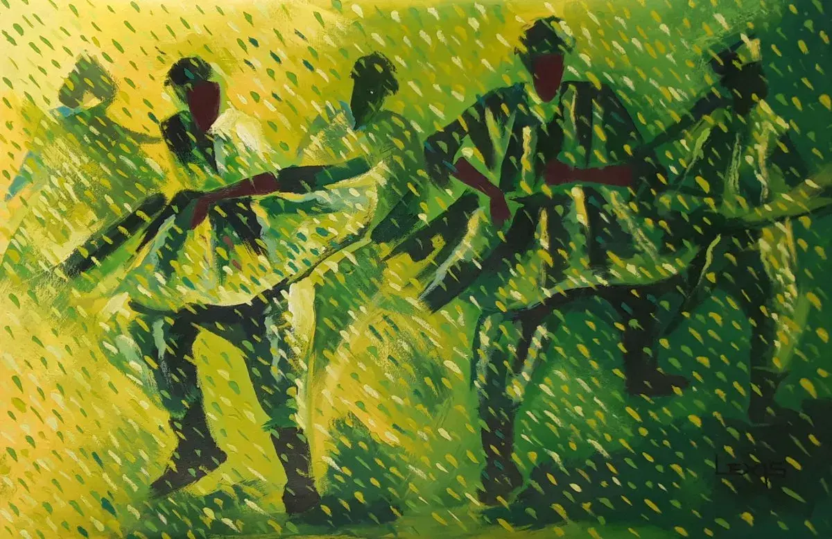 Dance to the Music, Green Painting