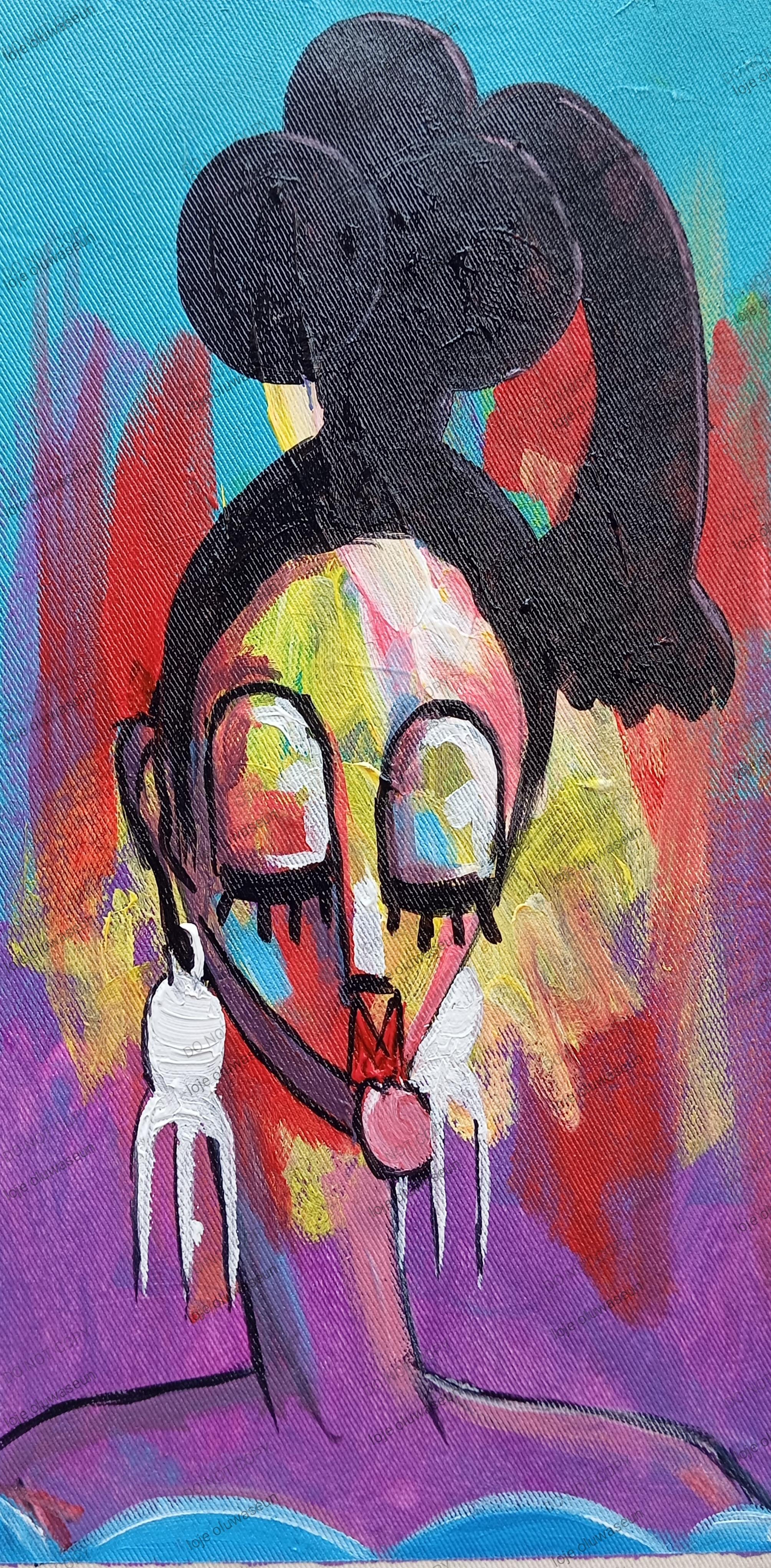 Embrace Beauty Series VI – Original Semi-Abstract African Painting | Self-Love Contemporary Art by Loje Art