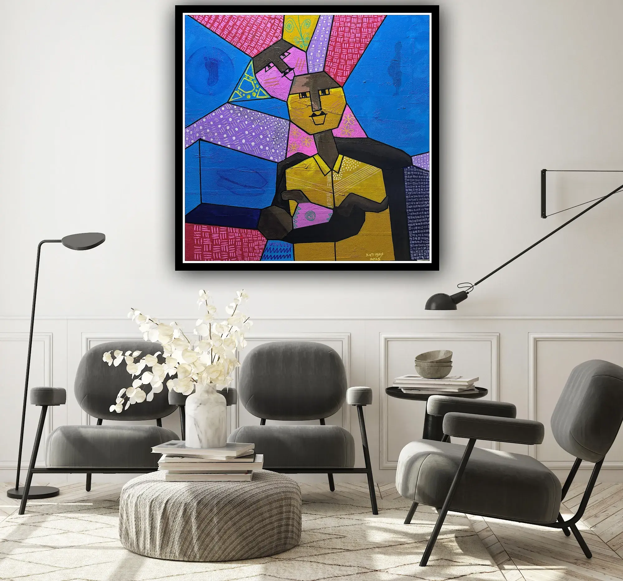 Against All Odds – Original Acrylic Painting on Textured Canvas | African Contemporary Art by ArtDigger Gallery