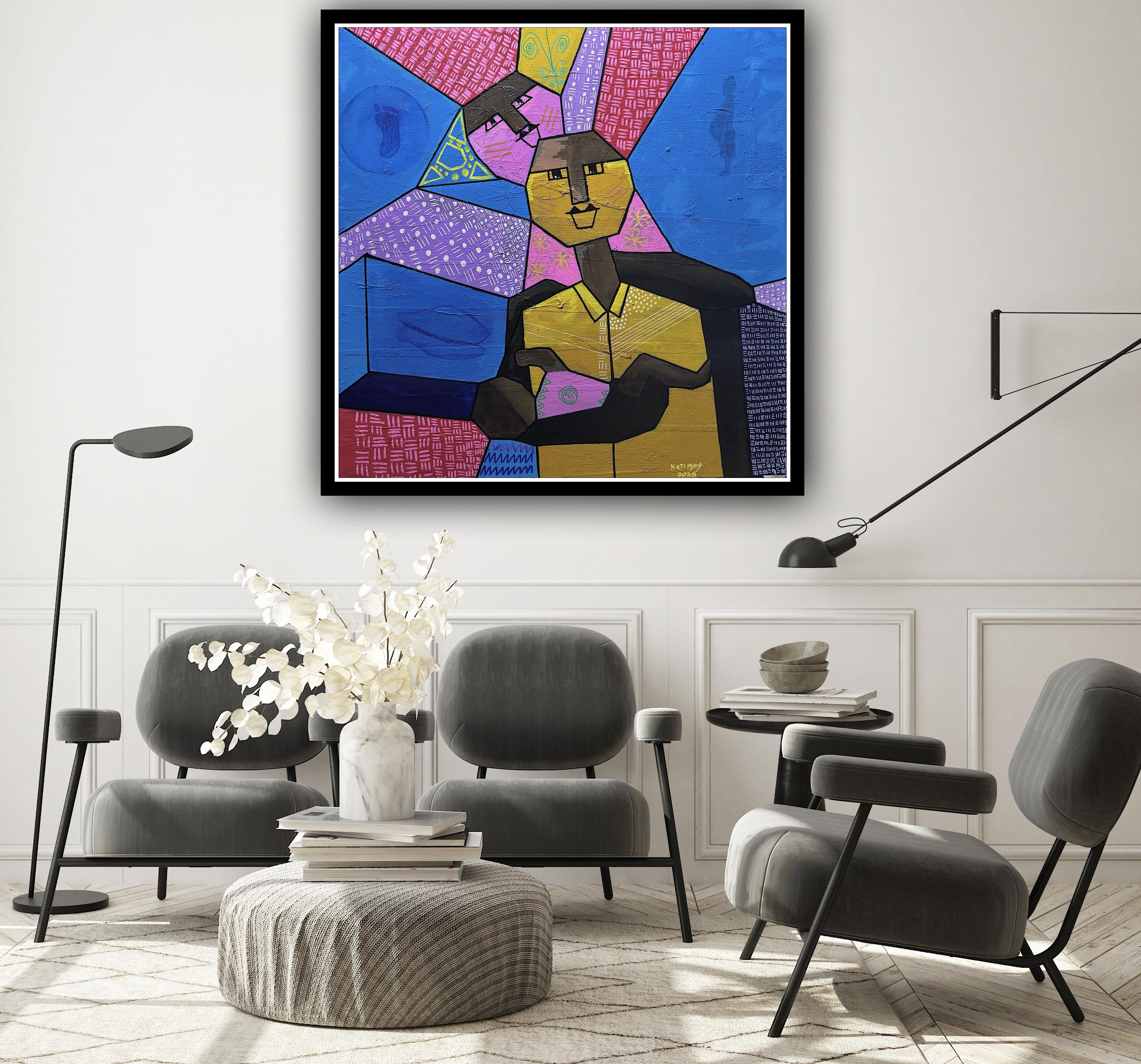 Against All Odds – Original Acrylic Painting on Textured Canvas | African Contemporary Art by ArtDigger Gallery